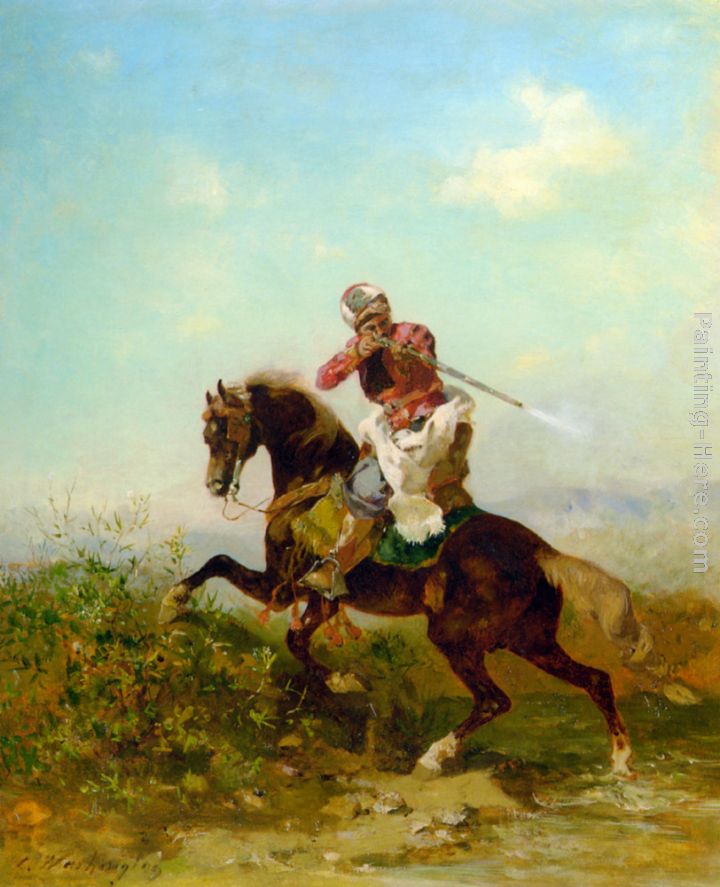 An Arab Warrior painting - Georges Washington An Arab Warrior art painting